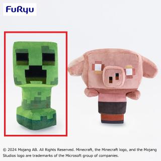 【マインクラフト】【Aクリーパー】マインクラフトレジェンズ BIGぬいぐるみ～クリーパー・ピグリン～②