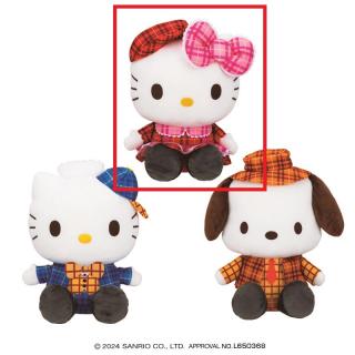 【サンリオ】【Aハローキティ】サンリオキャラクターズ チェック×チェックドールBIGタイプ1