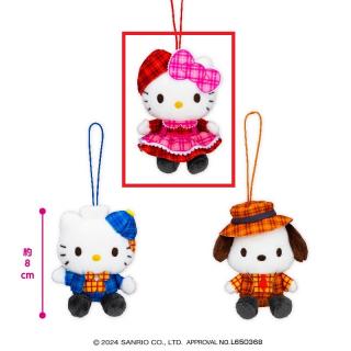 【サンリオ】【Aハローキティ】サンリオキャラクターズ チェック×チェックマスコット1