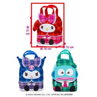 【サンリオ】【Aマイメロディ】サンリオキャラクターズ チェック×チェックふわふわバッグ2