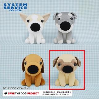 【THE DOG】【Dパグ】THE DOG もちもちおすわりぬいぐるみBIG