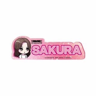 【LE SSERAFIM】【B:SAKURA】LE SSERAFIM きゅるぽっぷん アクリルネームバッジ