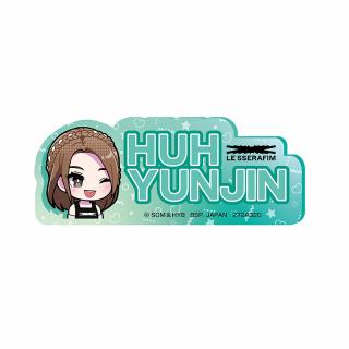 【LE SSERAFIM】【C:HUH YUNJIN】LE SSERAFIM きゅるぽっぷん アクリルネームバッジ