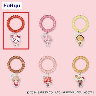 【サンリオ】【Aハルリット】フラガリアメモリーズ チャーム付きスプリングゴム～レッドブーケ～