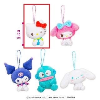 【サンリオ】【Aハローキティ】サンリオキャラクターズ おすわりちょいデカマスコット