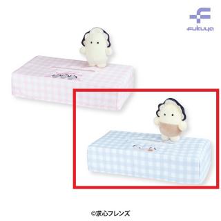 【求心フレンズ】【Bブルー(牡蠣フライ)】求心フレンズ　マスコット付ティッシュボックス