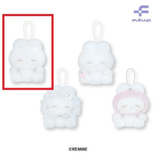 【うさぎのねむちゃん】【Aミルクリーム】うさぎのねむちゃん　マスコットぬいぐるみ