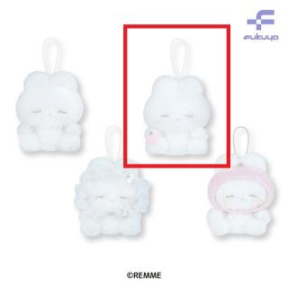 【うさぎのねむちゃん】【Cいちごのてんし】うさぎのねむちゃん　マスコットぬいぐるみ