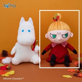 【ムーミン】【Bリトルミイ】ムーミン　落ち葉でおめかしぬいぐるみ　ムーミン＆リトルミイ