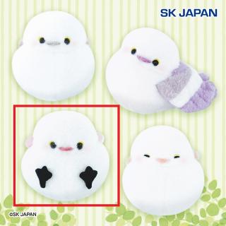 【Dしりもち】ふわぽわシマエナガ ぽってりお手玉ぬいぐるみ