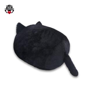 【Aブラック】しっぽ付きクッション