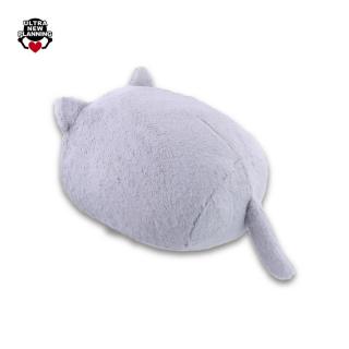【Bグレー】しっぽ付きクッション