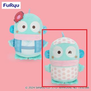 【サンリオ】【Bホワイト(ドット柄)】ハンギョドン 温泉デートBIGぬいぐるみ