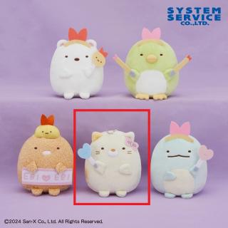 【すみっコぐらし】【Dねこ】すみっコぐらし 天使なえびてん ボールチェーン付き推し活ぬいぐるみ