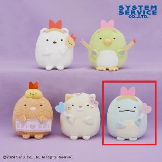 【すみっコぐらし】【Eとかげ】すみっコぐらし 天使なえびてん ボールチェーン付き推し活ぬいぐるみ