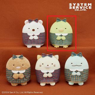 【すみっコぐらし】【Bぺんぎん？】すみっコぐらし チェック柄ワンピースころっとぬいぐるみ