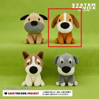 【THE DOG】【Bビーグル】THE DOG イラストタッチボールチェーン付きぬいぐるみ