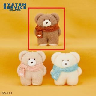 【ほっこりモコモカ】【Aモカ】ほっこりモコモカ ボールチェーン付きマフラーぬいぐるみ
