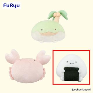 【なんでもいきもの】【Cのりおにぎり】なんでもいきもの ぬいぐるみ（カニとこじまとのりおにぎり）