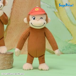 【おさるのジョージ】【Cウィンク】おさるのジョージ ぬいぐるみ カラフルキャップ