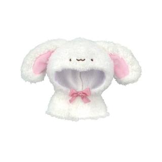 【Aホワイト】ちびぐるみ×Chibiぬいのでこれーしょん うさぎポンチョ