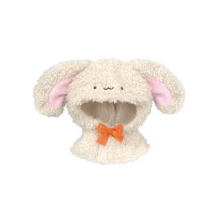 【Bオフホワイト】ちびぐるみ×Chibiぬいのでこれーしょん うさぎポンチョ