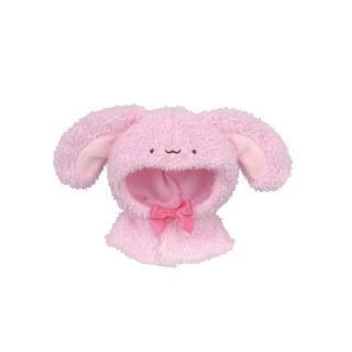 【Dピンク】ちびぐるみ×Chibiぬいのでこれーしょん うさぎポンチョ
