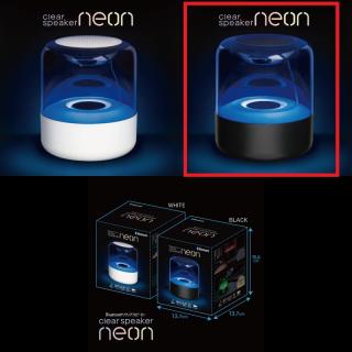 【家電製品(プライズ)】【B:BLACK】BluetoothクリアスピーカーNEON