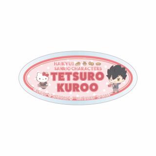 【サンリオ】【E黒尾鉄朗／ハローキティ】ハイキュー!!×サンリオキャラクターズ アクリルバッジ