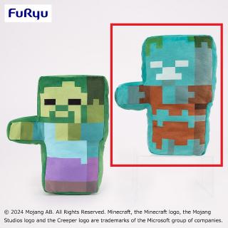 【マインクラフト】【B溺死ゾンビ】マインクラフト 厚切りBIGクッション