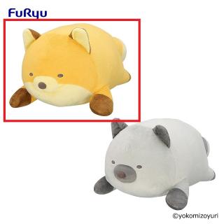 【なんでもいきもの】【Aだめぎつね】なんでもいきもの ねころびBIGぬいぐるみ（だめぎつねとギンギツネ）