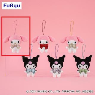 【サンリオ】【Aピンク(マイメロディ)】マイメロディ・クロミ カラフルツイードリボンマスコット
