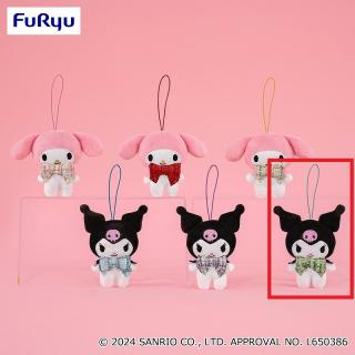 【サンリオ】【Fグリーン(クロミ)】マイメロディ・クロミ カラフルツイードリボンマスコット