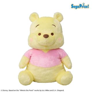 【ディズニー】くまのプーさん　赤いほっぺ　スーパーラージパステルぬいぐるみ
