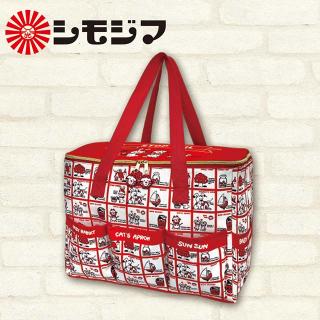 【シモジマ】【Bレッド(ストップペイル柄)】シモジマ 保温保冷BIGマルチバッグ