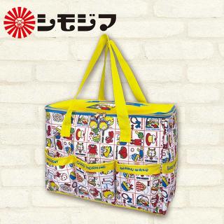 【シモジマ】【Aイエロー(モーニング柄)】シモジマ 保温保冷BIGマルチバッグ