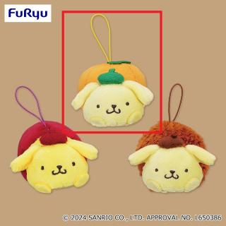 【サンリオ】【Bかぼちゃ】ポムポムプリン 秋の味覚マスコット