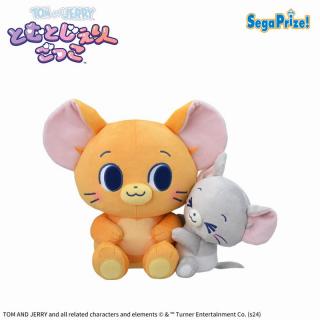 【トムとジェリー】【じぇりー＆たふぃー】とむとじぇりーごっこ　LLぬいぐるみ“じぇりー＆たふぃー”