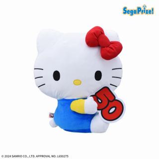 【サンリオ】ハローキティ　LLぬいぐるみ　50周年Ver.