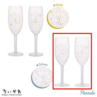 【ちいかわ】【Bシルバー】ちいかわグラスセット