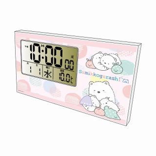 【すみっコぐらし】【A:PINK】すみっコぐらし 横型電波クロック(しろくまのふるさと)