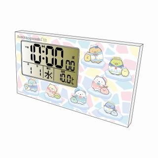 【すみっコぐらし】【B:BLUE】すみっコぐらし 横型電波クロック(しろくまのふるさと)