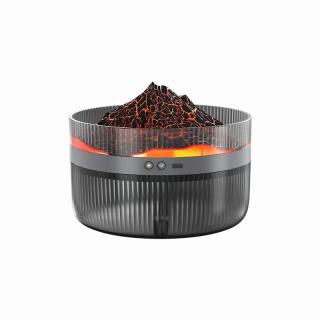 【家電製品(プライズ)】【Aブラック(火山)】火山/雪山アロマ加湿器