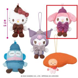 【サンリオ】【C:マイメロディ】サンリオキャラクターズ ぬくぬくコーデちょいデカマスコット