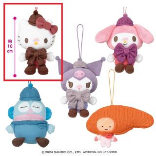 【サンリオ】【A:ハローキティ】サンリオキャラクターズ ぬくぬくコーデちょいデカマスコット