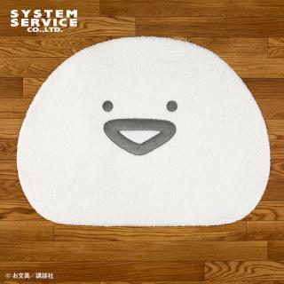 【お文具といっしょ】【お文具さん】お文具といっしょ フェイス型ビッグダイカットラグ
