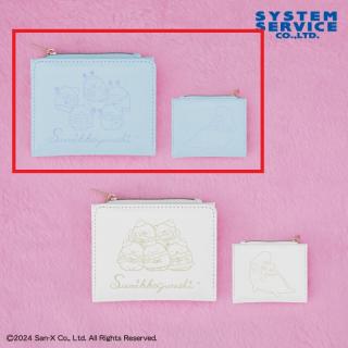 【すみっコぐらし】【Aブルー】すみっコぐらし きらきらな夜 二つ折りウォレット