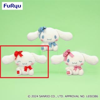 【サンリオ】【Aレッド】シナモロール ラッピングリボンぬいぐるみ