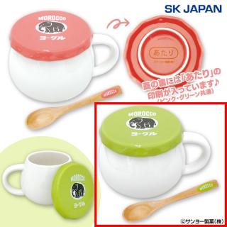 【Bグリーン】モロッコヨーグル マグカップ&スプーンセット2