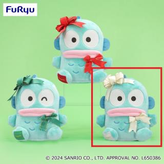【サンリオ】【Cホワイト】ハンギョドン ラッピングリボンぬいぐるみ